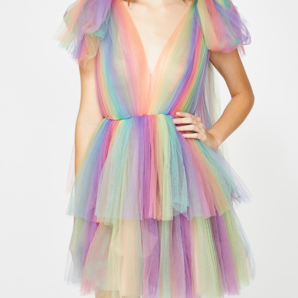Size small rainbow dress! Super fun!
